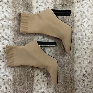 Heeled Sock Booties Only Worn Once